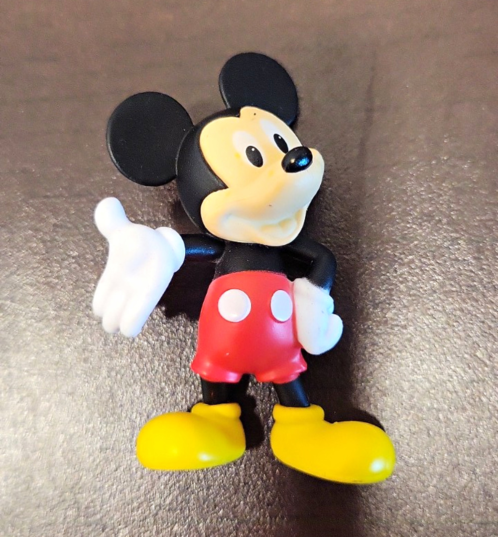 Disney Mickey Mouse Figurine 3-4.9" Yellow Shoes Red Shorts Disney Franchise